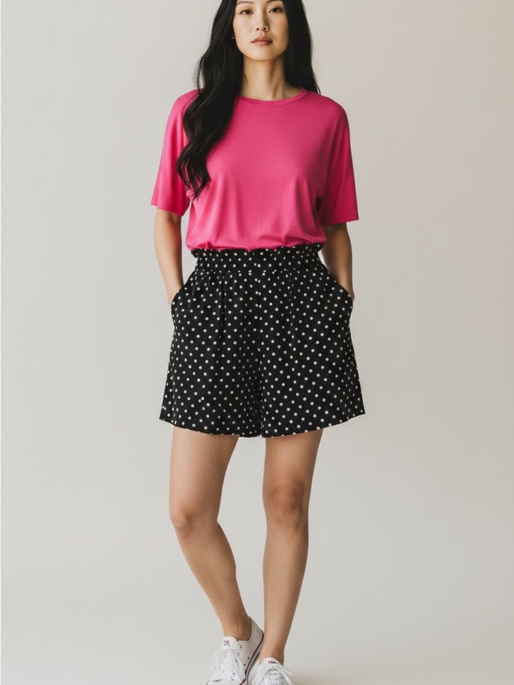 Have Black Polka Dot Mini Shorts